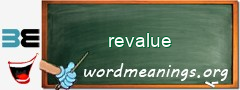 WordMeaning blackboard for revalue